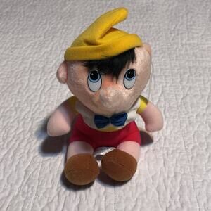 VTG 1980s Disney Plush Lot (5) Pinocchio Dumbo Bambi Lady 101 Dalmatians NWT